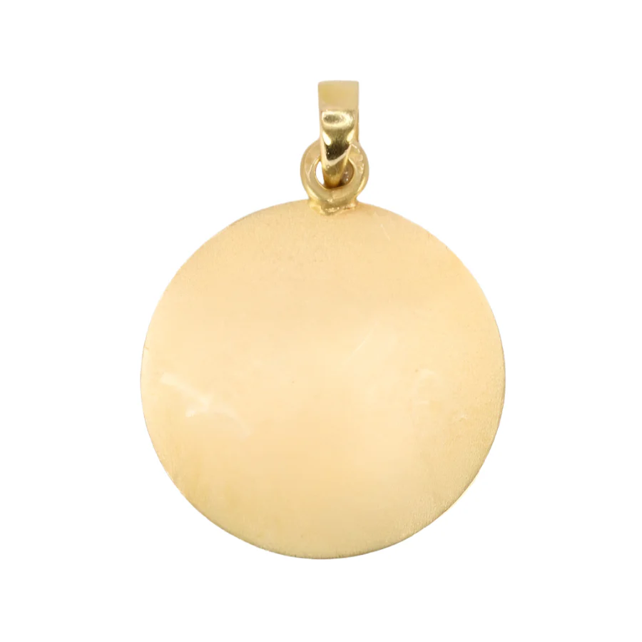 AUGIS love medal round More than yesterday less than tomorrow yellow gold ruby diamonds - Image 4