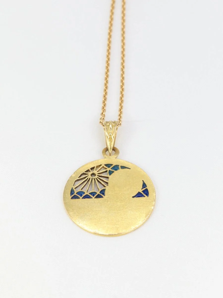Art Nouveau Liegault medal in gold, diamond and enamel plique à jour - Image 6