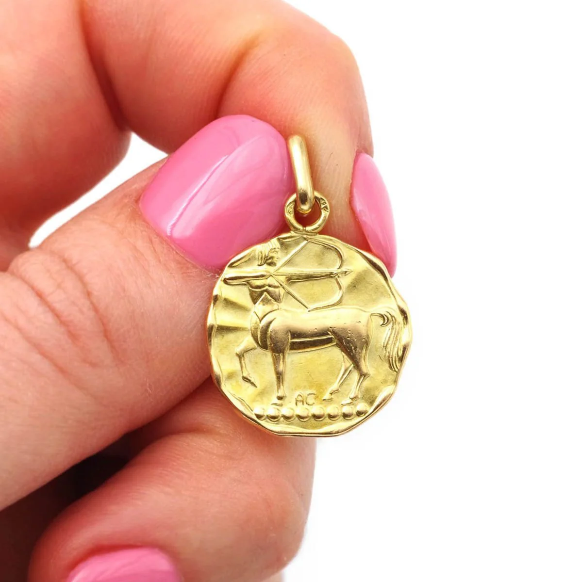 AUGIS "astrological sagittarius" Medal in Yellow gold - Image 3