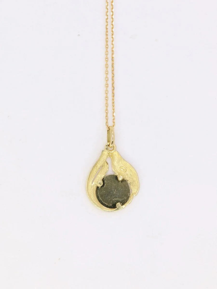 Augis Colombe medal in gold, diamond and ruby, More than yesterday, less than tomorrow - ca 1980 - Image 4