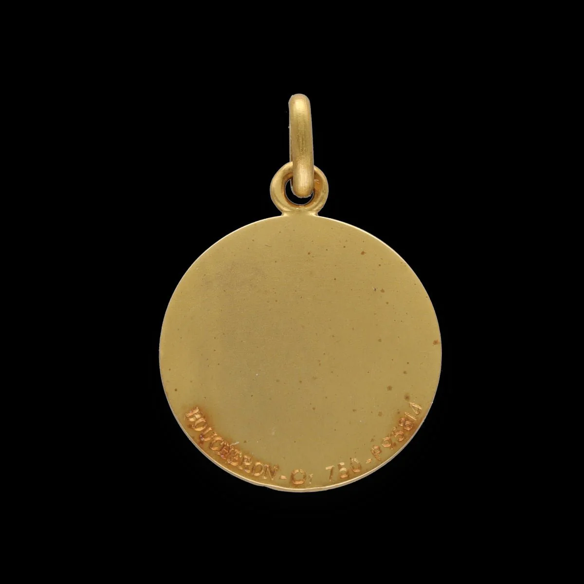 Boucheron "Love Angel with Dove" medal in solid 18k yellow gold circa 1970. Original box. - Image 3