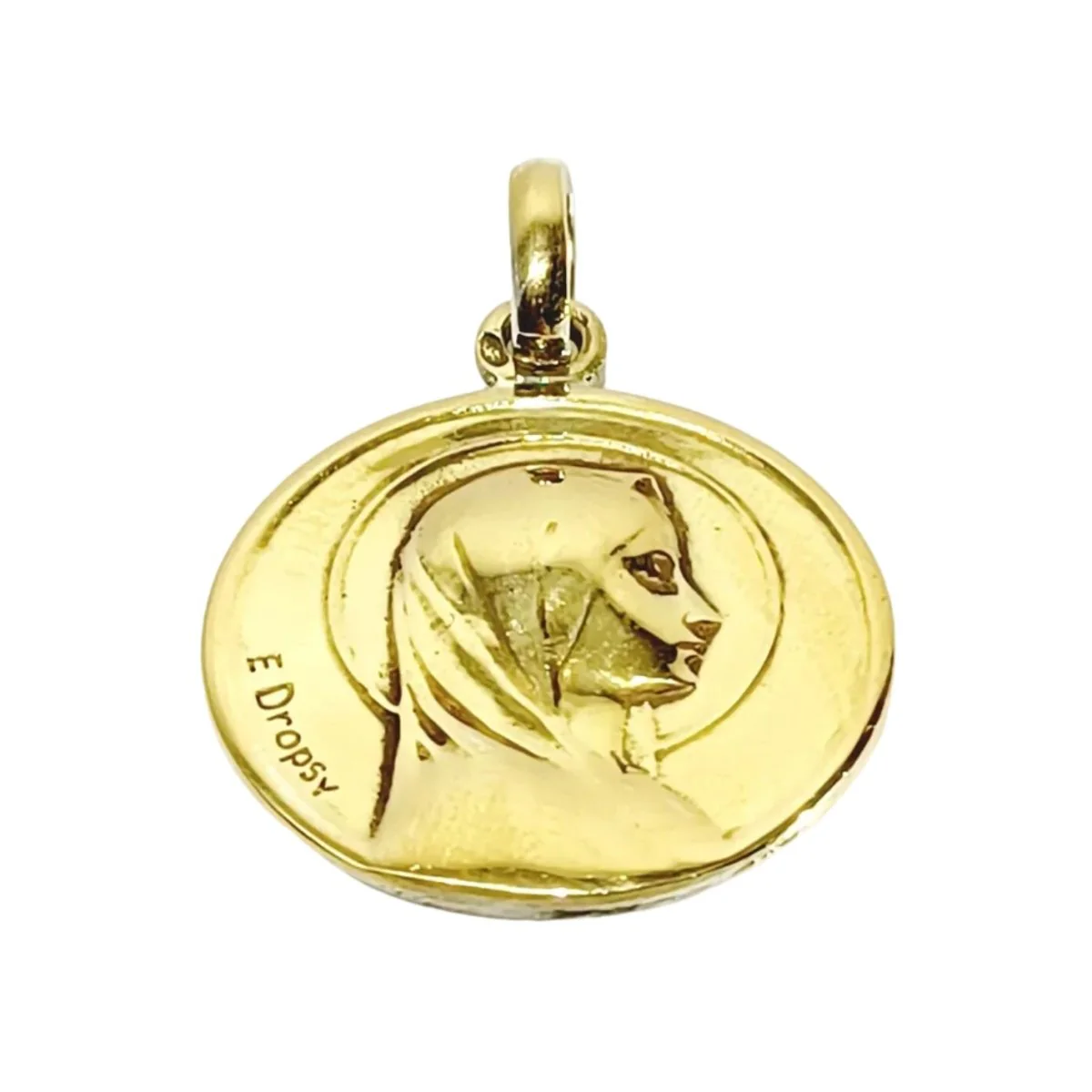EMILE DROPSY medal in yellow gold