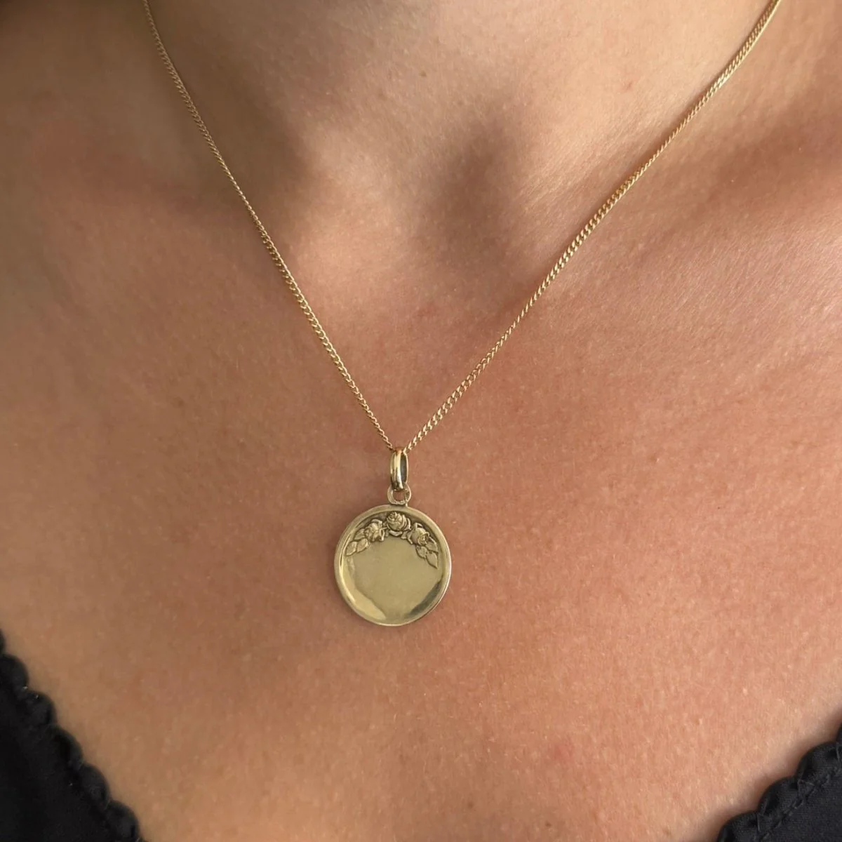 EMILE DROPSY medal in yellow gold - Image 2