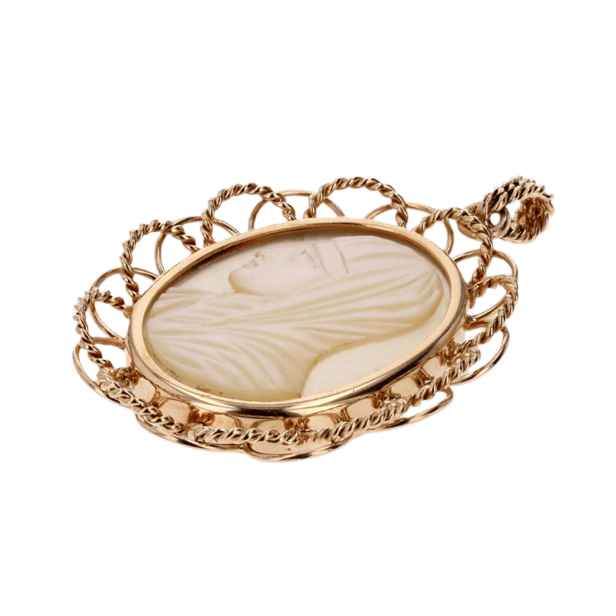 Medal in rose gold and mother-of-pearl - Image 3