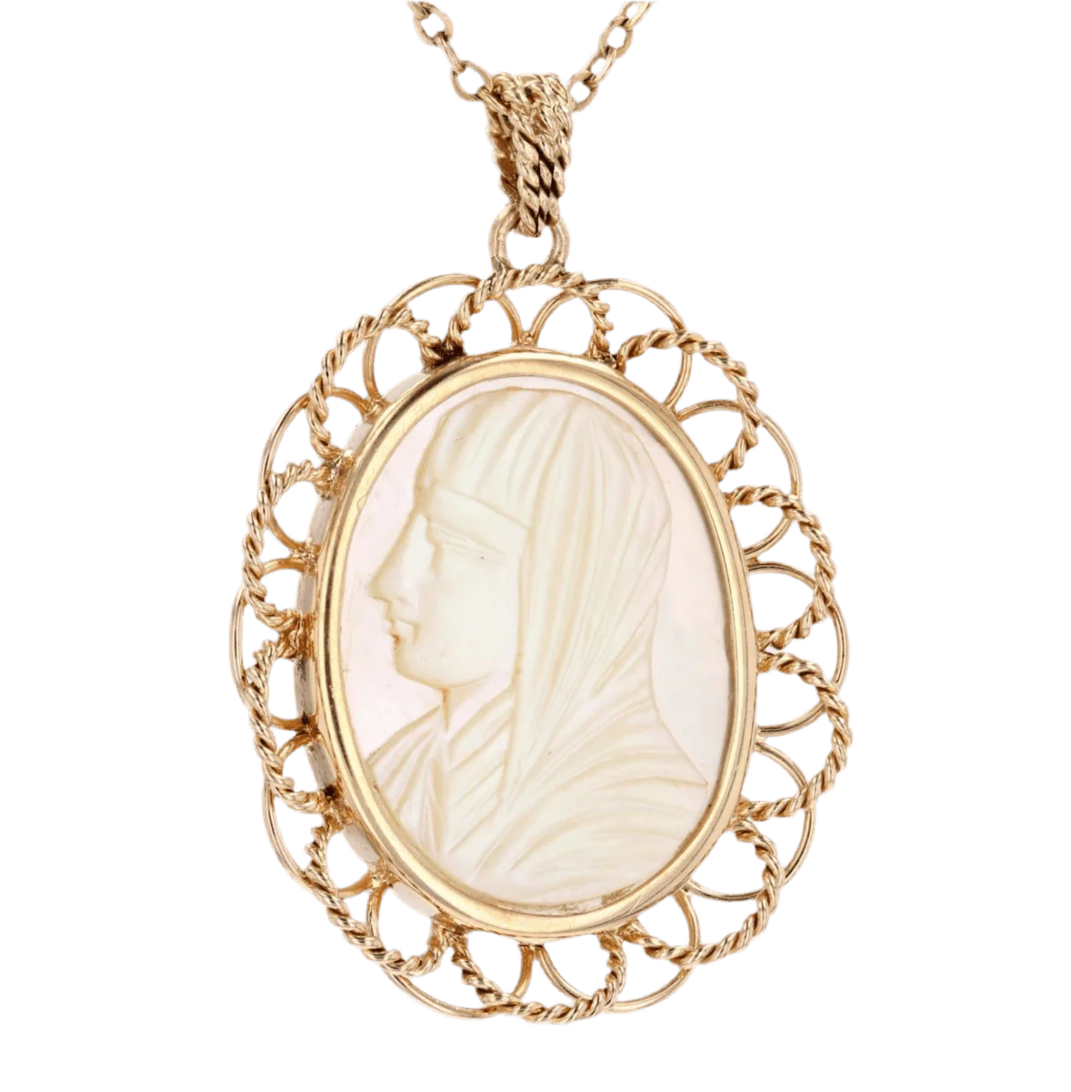 Medal in rose gold and mother-of-pearl - Image 4
