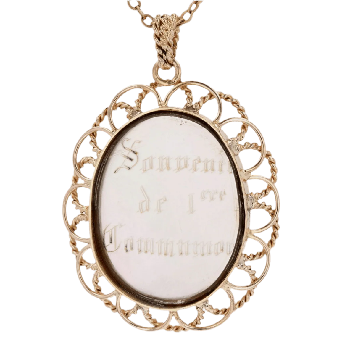 Medal in rose gold and mother-of-pearl - Image 5