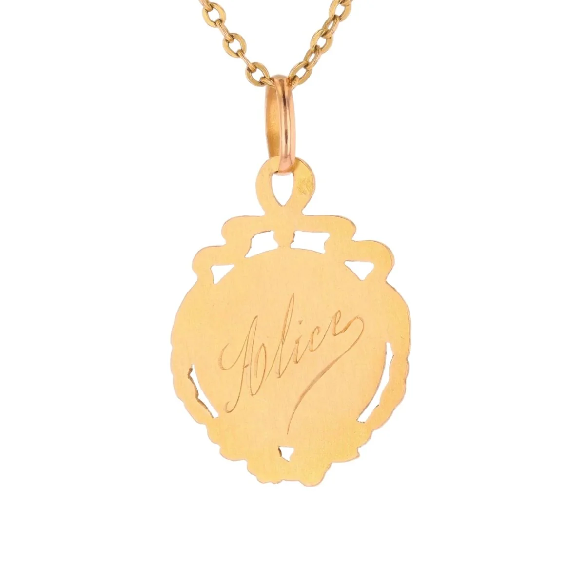 Rose gold and green gold Medal - Image 4