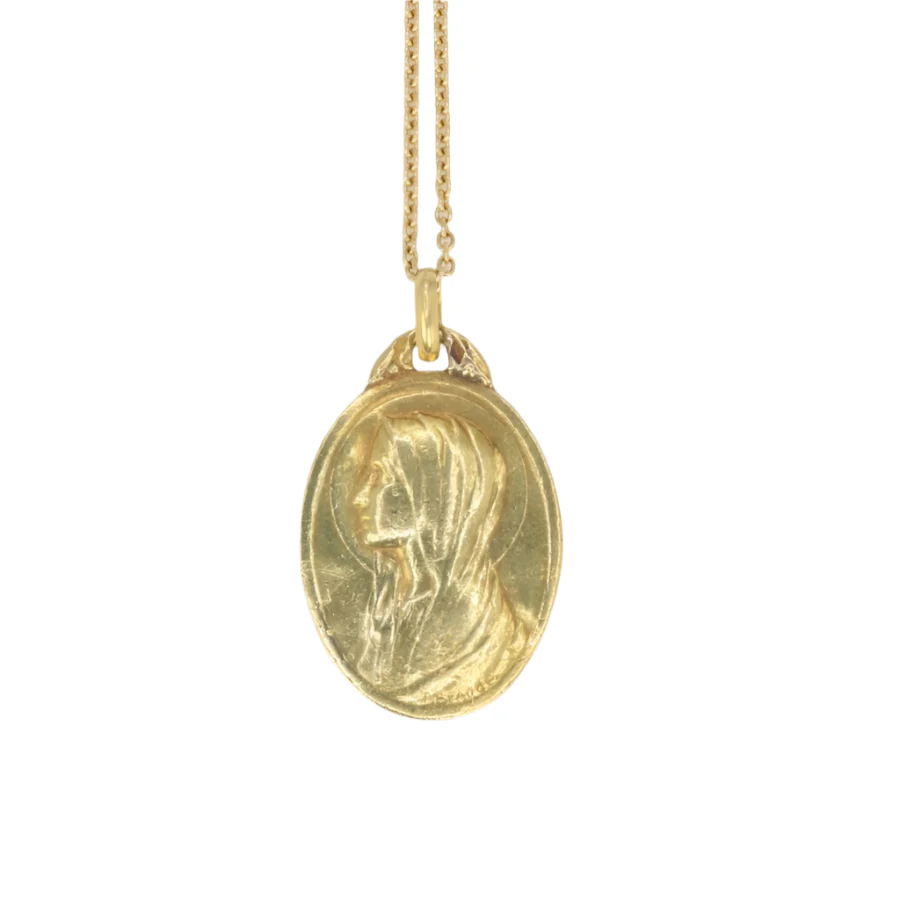 PAUL BRANDT "Virgin" medal in yellow gold