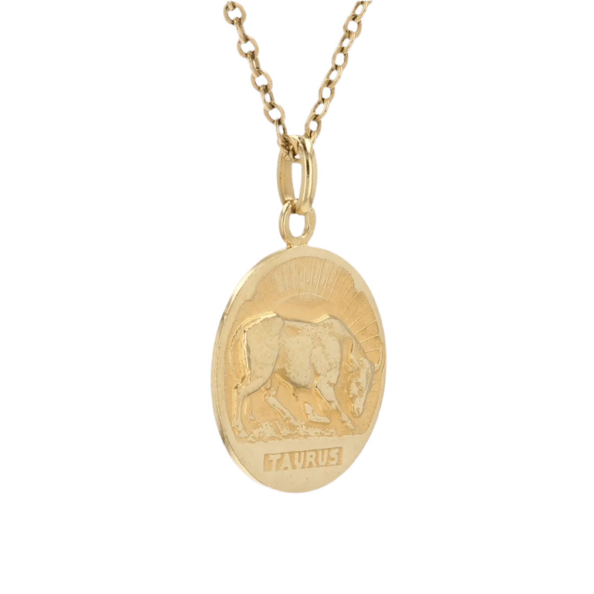 Yellow gold pendant - Image 3
