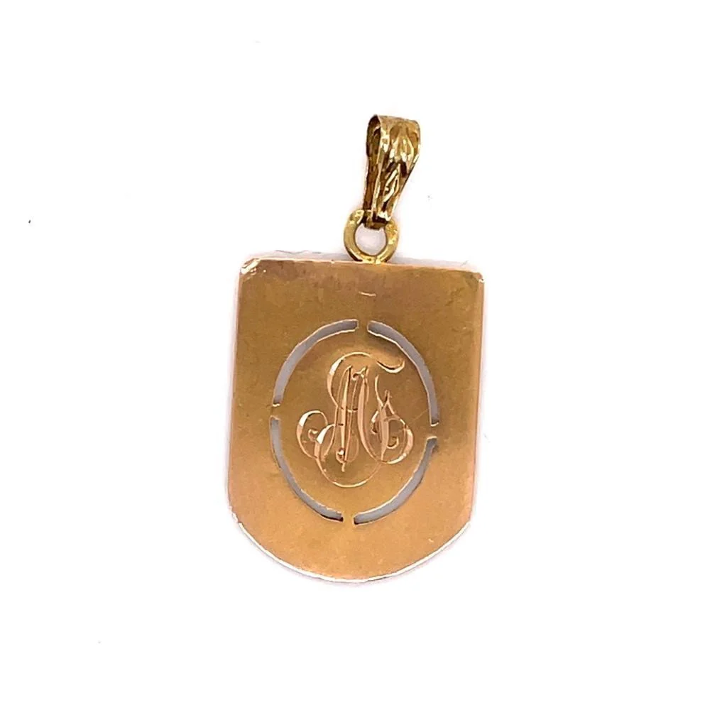 Vierge Art-nouveau Yellow Gold medal signed Jules Holy - Image 2