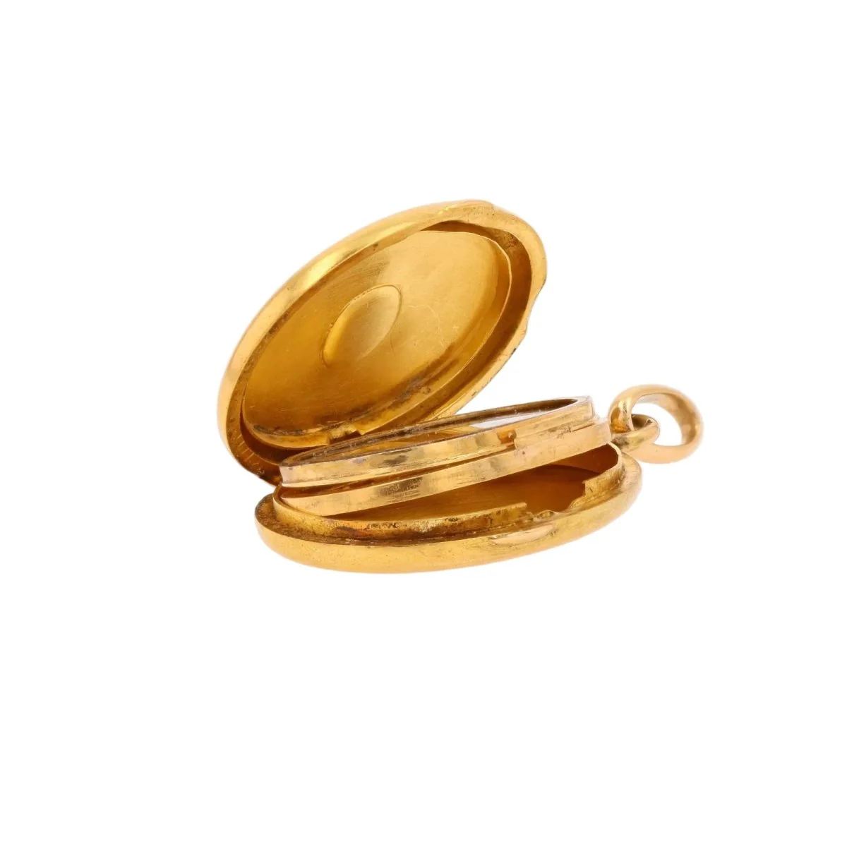 Yellow gold Locket with Pearl - Image 6