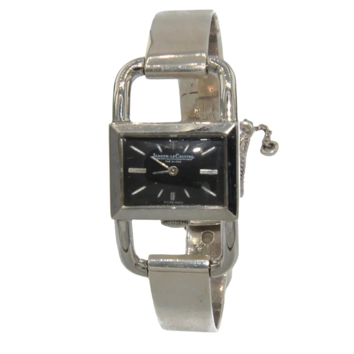 Steel watch Model Etrier Jaeger Lecoultre for the house of Hermès