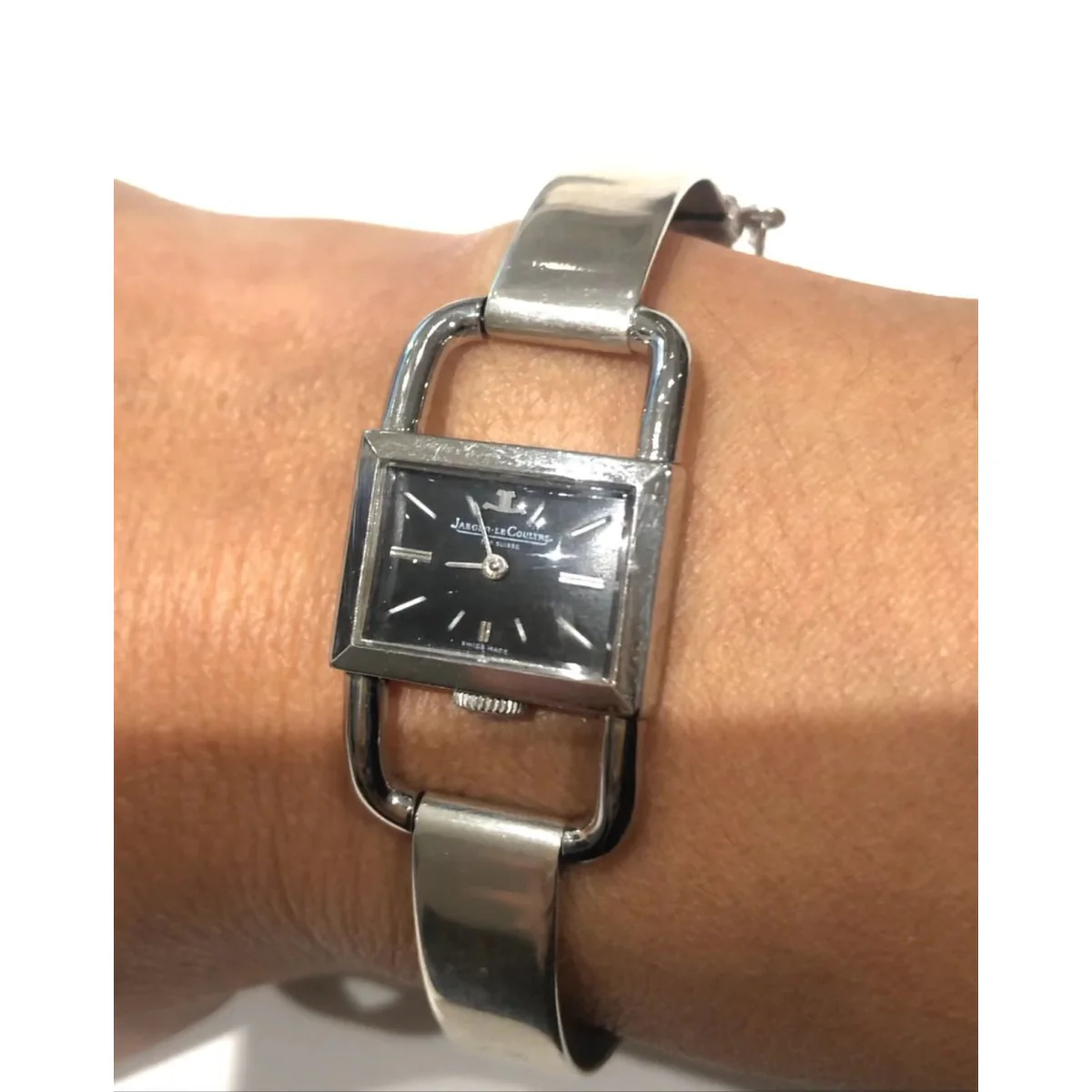 Steel watch Model Etrier Jaeger Lecoultre for the house of Hermès - Image 6