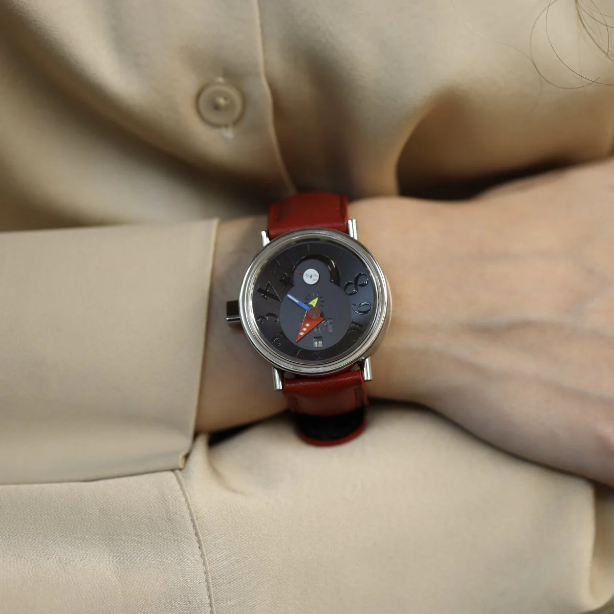 Watch Alain Silberstein in steel BODONI Limited series of 500 Automatic circa 1995 - Image 2