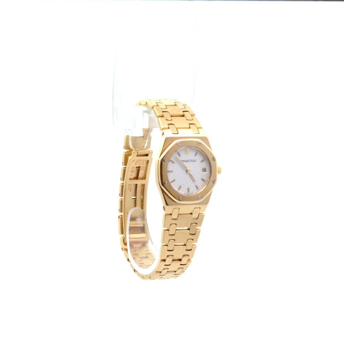 Watch Audemars Piguet Royal Oak in yellow gold, quartz and sapphire - Image 2