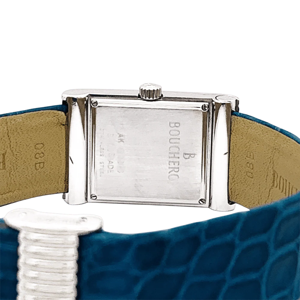 BOUCHERON “Reflet” watch in steel and leather - Image 6