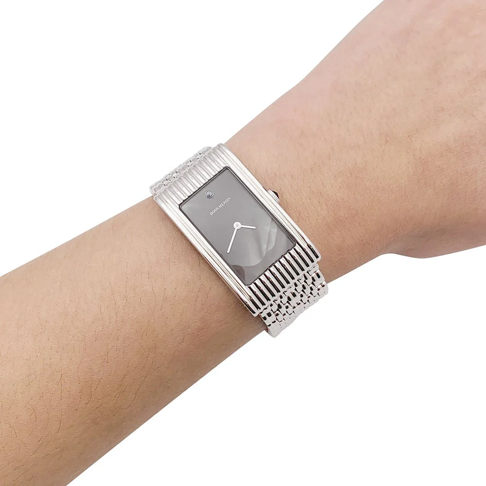 BOUCHERON “Reflet Large” Automatic Watch in steel. - Image 2