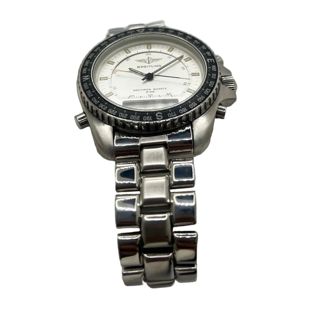 BREITLING "Navitimer Pluton" Watch in Stainless Steel and Quartz - Image 3