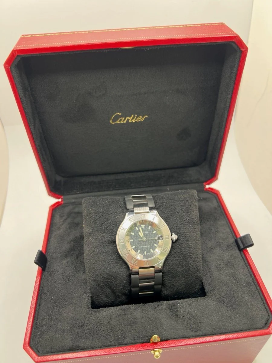 Watch CARTIER "21 Must de Cartier" in steel and rubber - Image 10