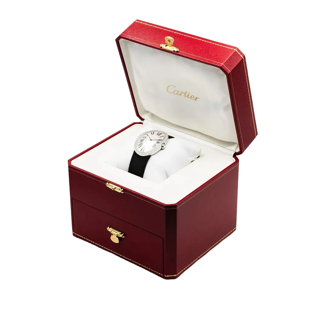 Watch CARTIER "Baignoire" XL in white gold and diamonds - Image 11