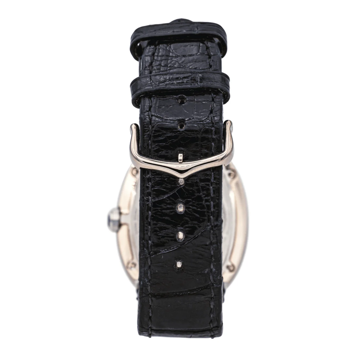 CARTIER “Baignoire XL” watch in white gold, sapphire, and leather - Image 3