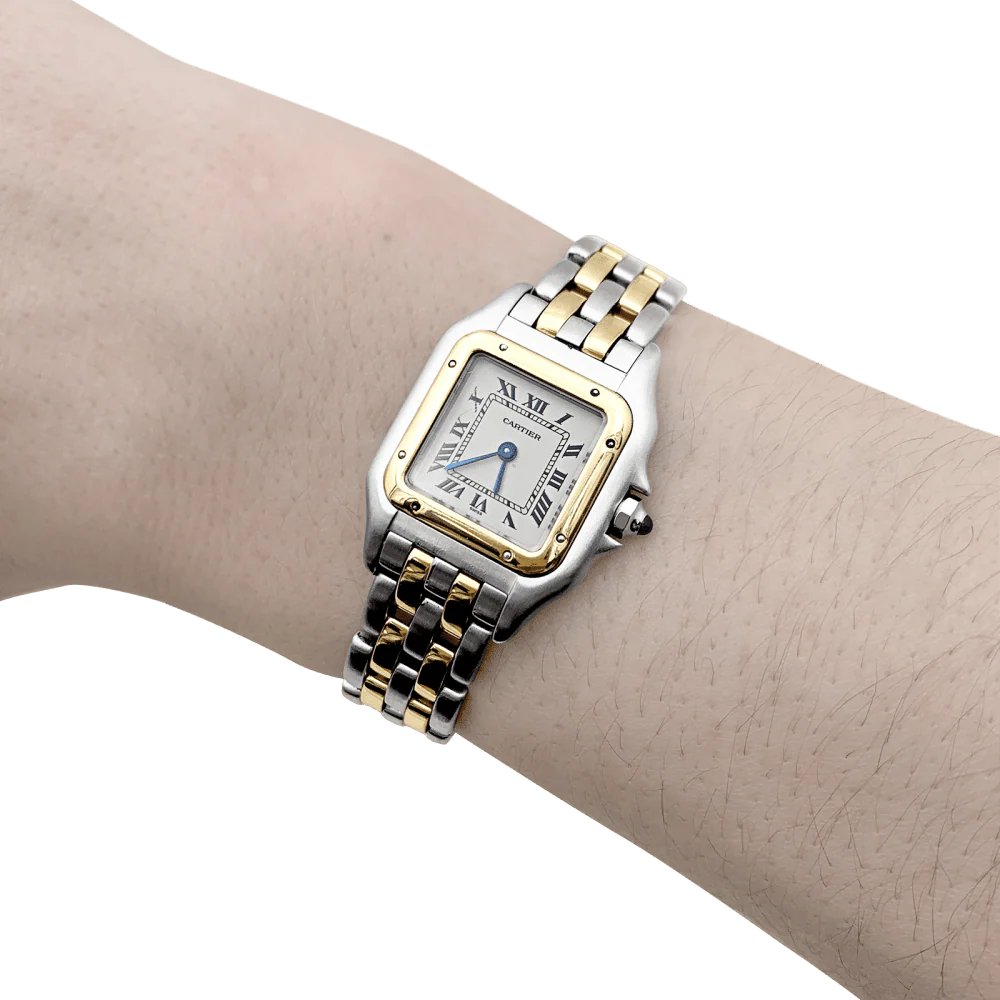 Watch CARTIER "Panthère" in yellow gold and steel - Image 2