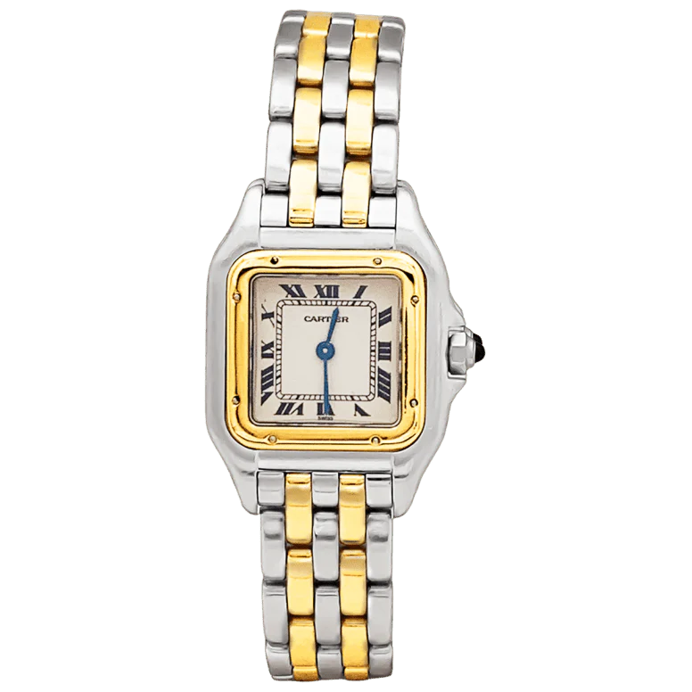 CARTIER "Panthère" Watch in yellow gold and steel