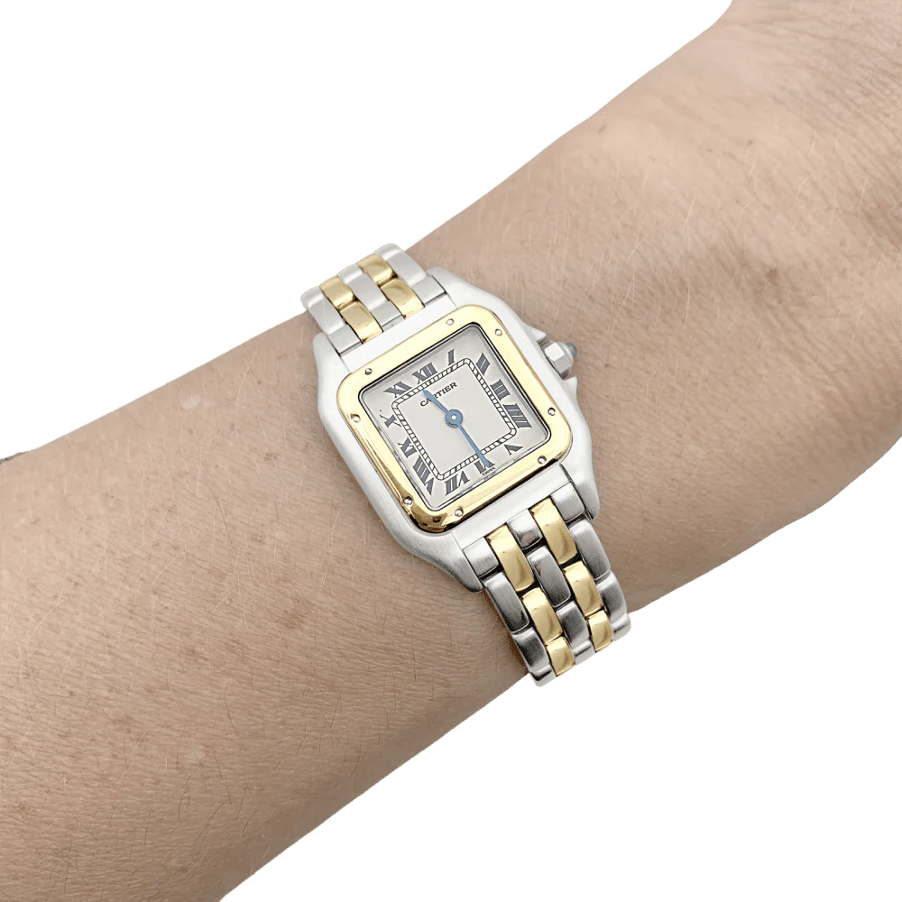 CARTIER "Panthère" Watch in yellow gold and steel - Image 2