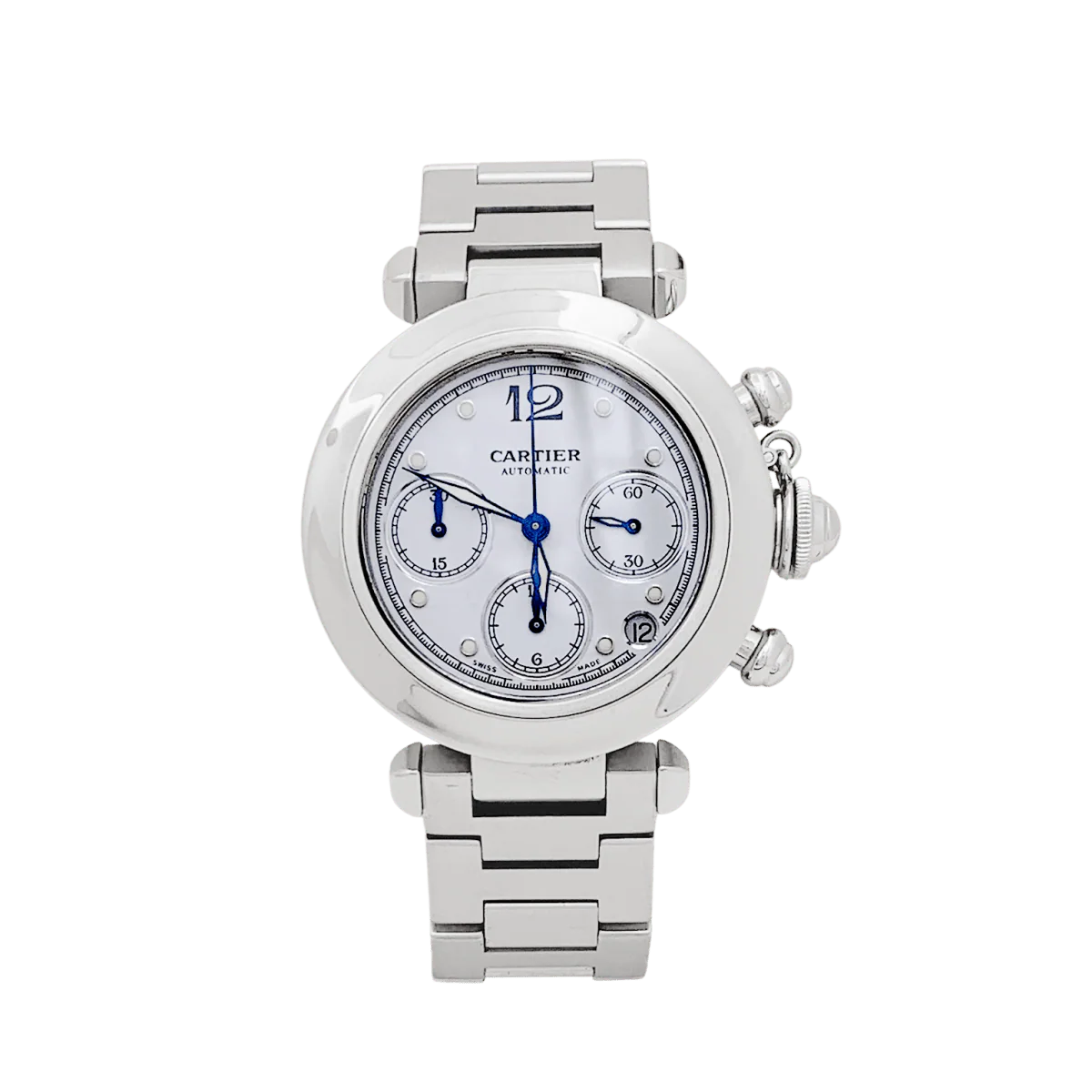 Watch Cartier "Pasha steel. - Image 4