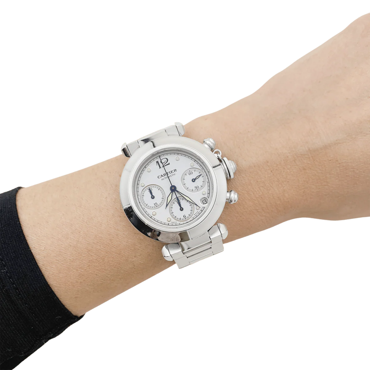 Watch Cartier "Pasha steel. - Image 7