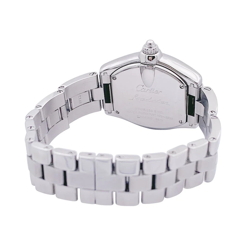 Cartier watch, "Roadster", steel on steel. - Image 4