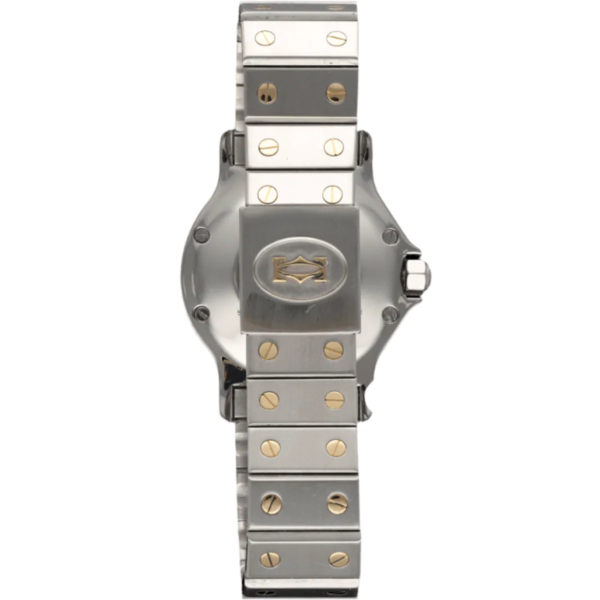 Watch CARTIER "Santos" in yellow gold and steel - Image 4