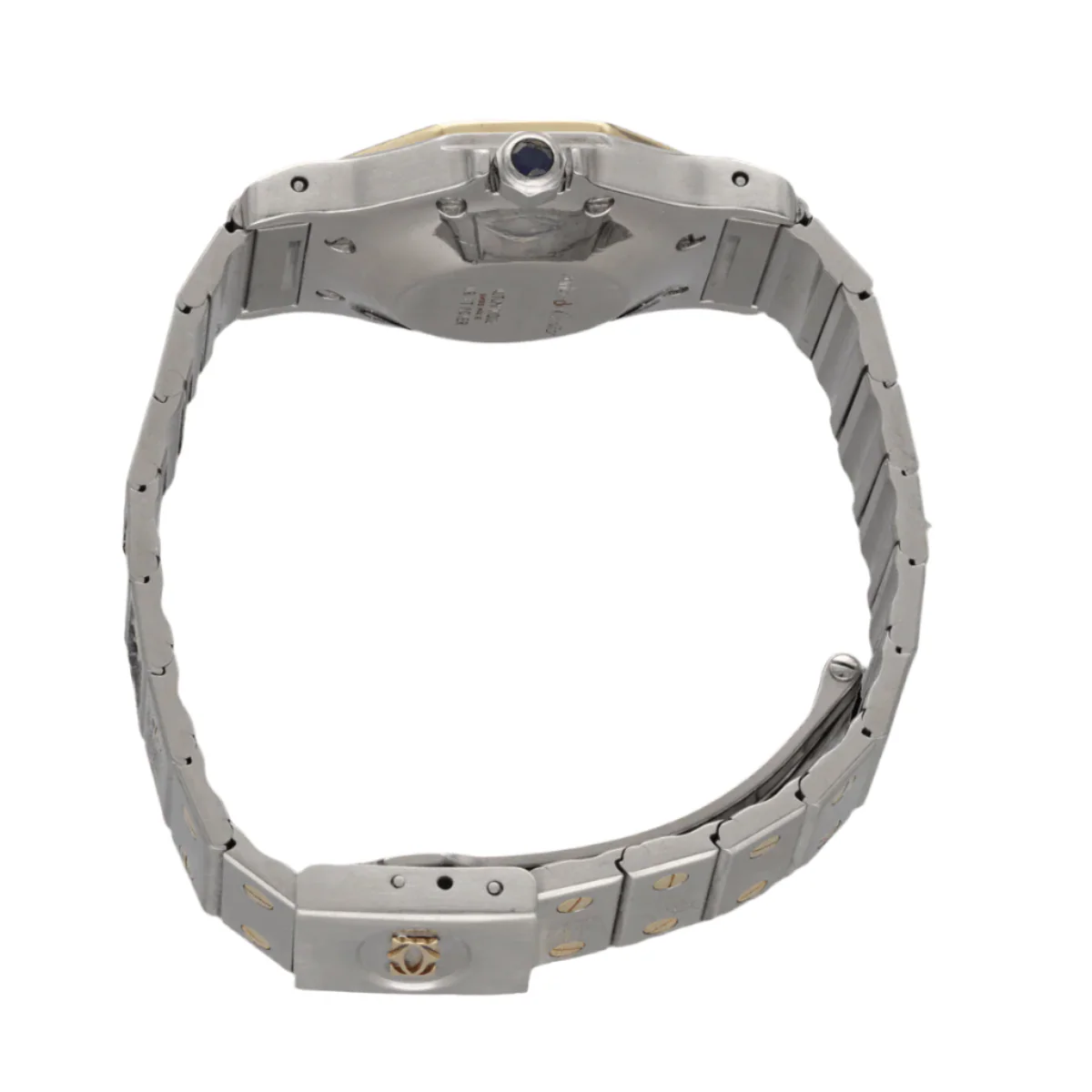 Watch CARTIER "Santos" in yellow gold and steel - Image 5