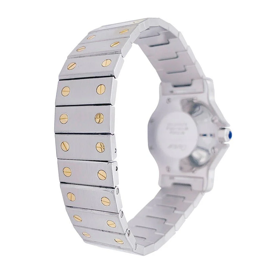 CARTIER “Santos Octogonale” watch in steel and yellow gold - Image 4