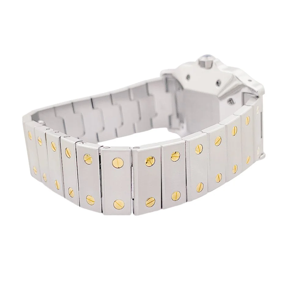 Watch CARTIER "Santos" in yellow gold and steel - Image 5