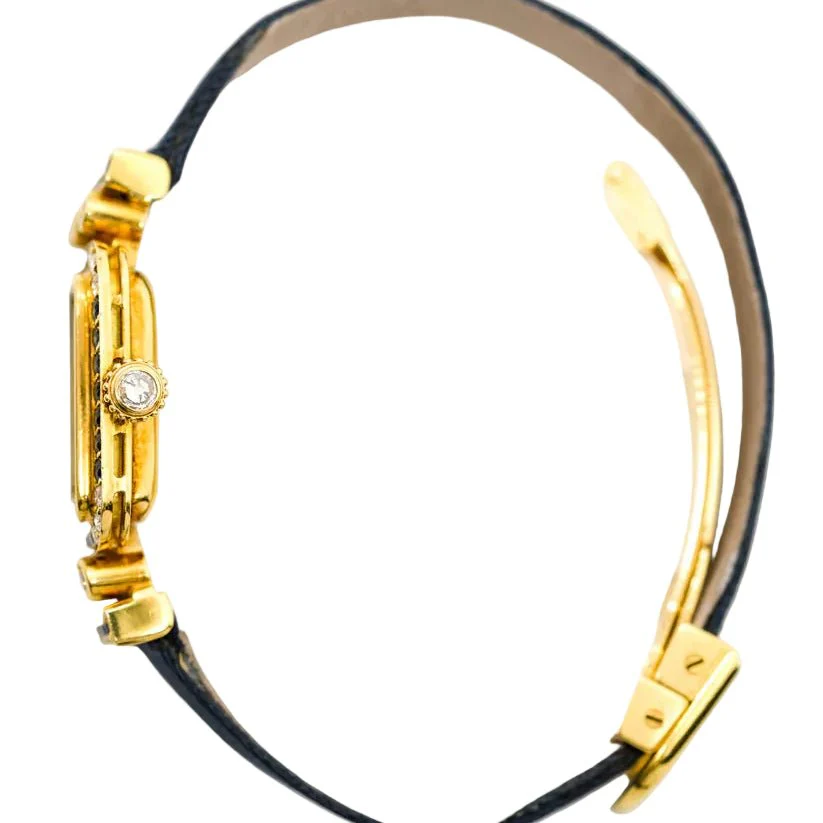 Watch Cartier Sonate Saphirs & diamonds - Mécanique - 1988 (full set) - Image 5
