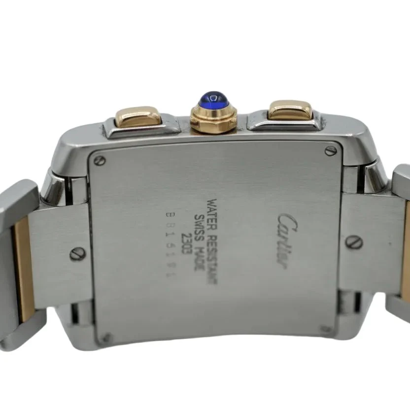 Watch Cartier Tank Française GM - Gold and Steel - Image 5