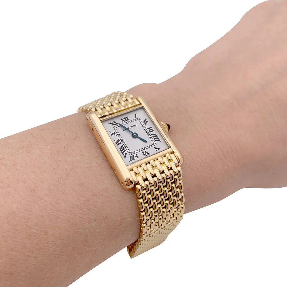 CARTIER watch, "Tank Louis Cartier" in yellow gold - Image 5