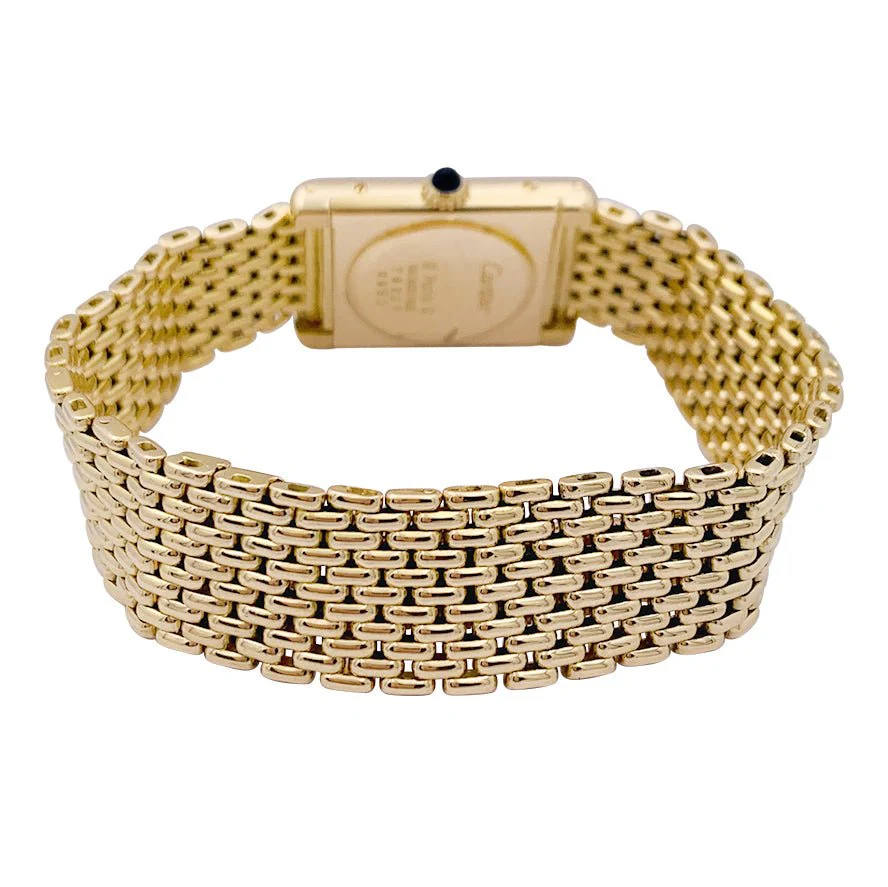 CARTIER watch, "Tank Louis Cartier" in yellow gold - Image 7