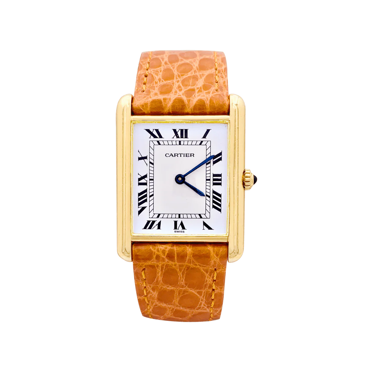 Watch Cartier "Tank Louis Cartier" in yellow gold.