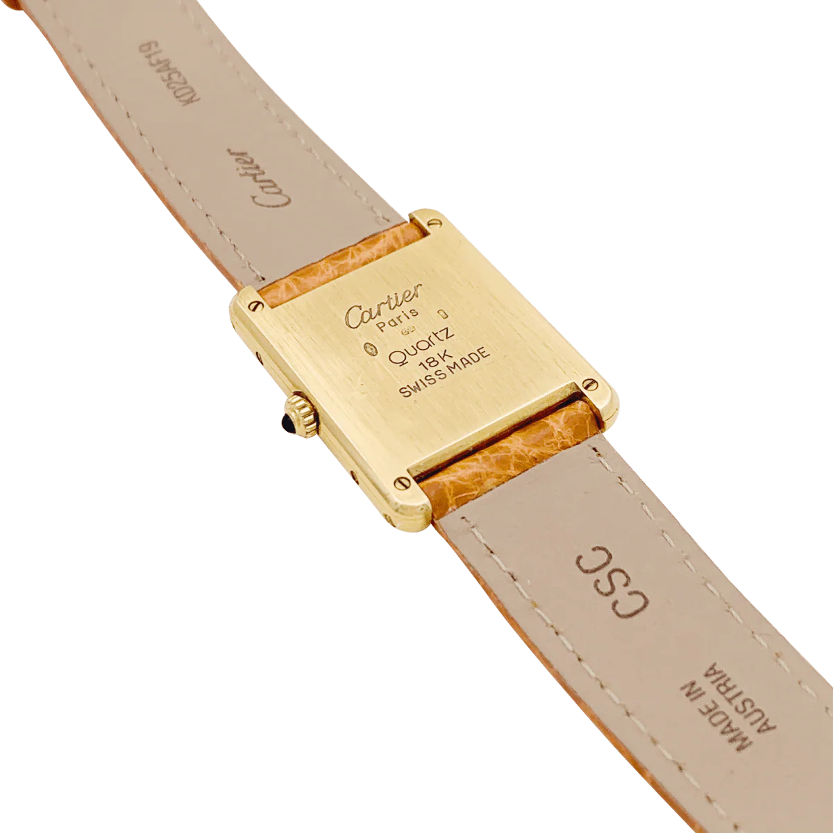Watch Cartier "Tank Louis Cartier" in yellow gold. - Image 4