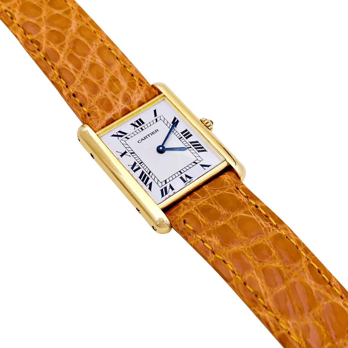 Watch Cartier "Tank Louis Cartier" in yellow gold. - Image 5