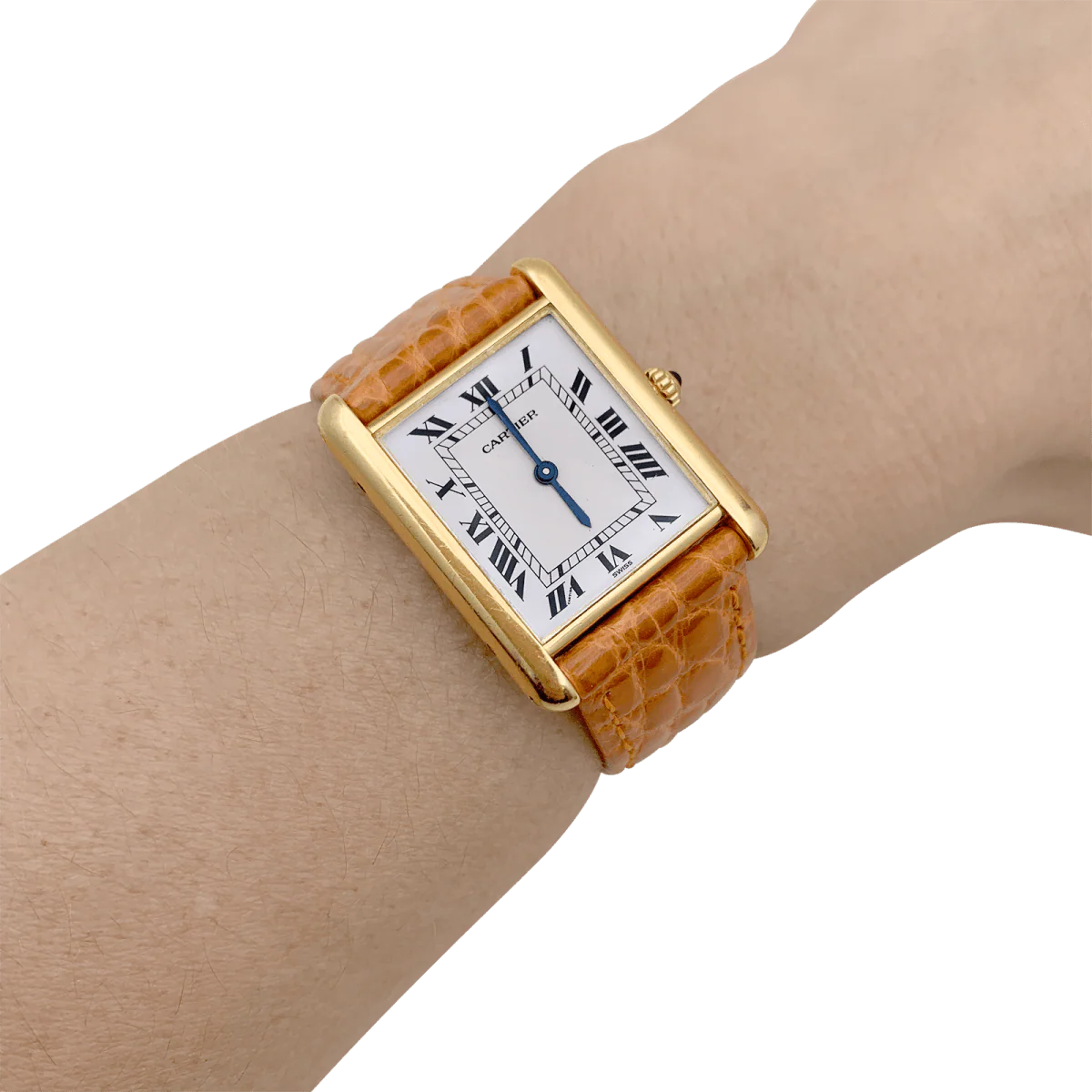 Watch Cartier "Tank Louis Cartier" in yellow gold. - Image 6