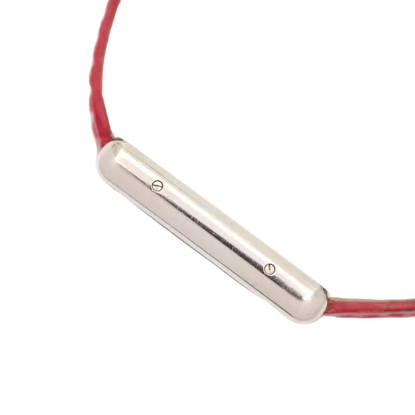 CARTIER "Tank Louis" watch in white gold, sapphire, and leather - Image 16