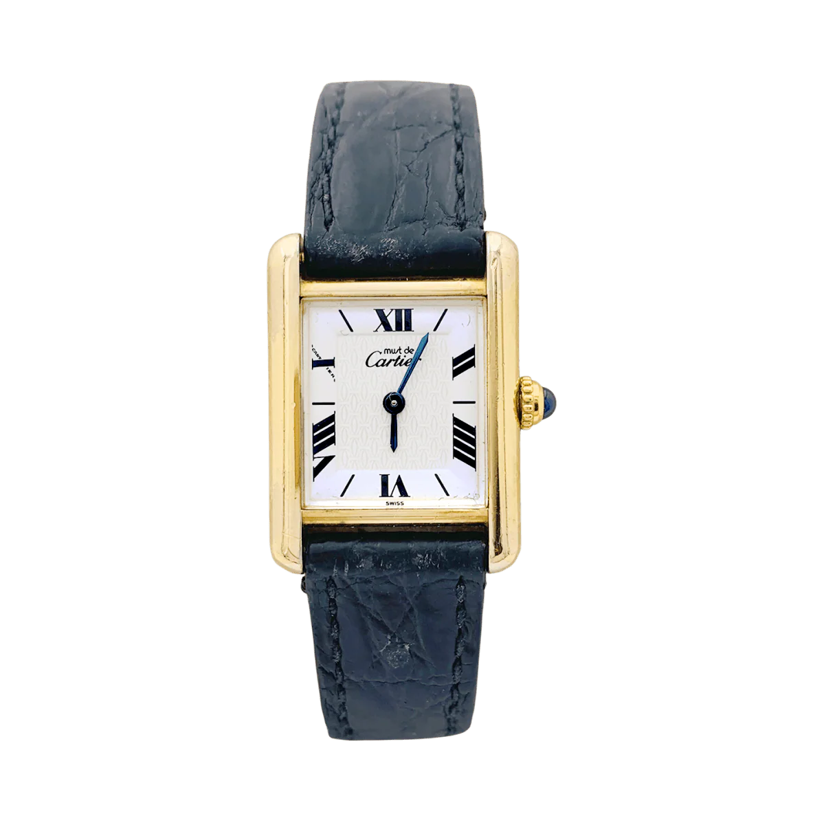 Watch Cartier Tank Must in silver gold-plated