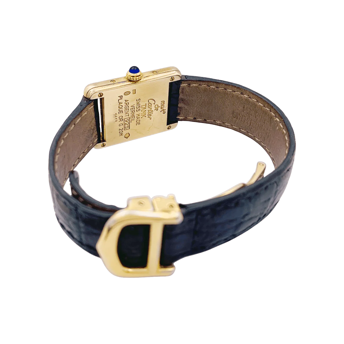 Watch Cartier Tank Must in silver gold-plated - Image 5