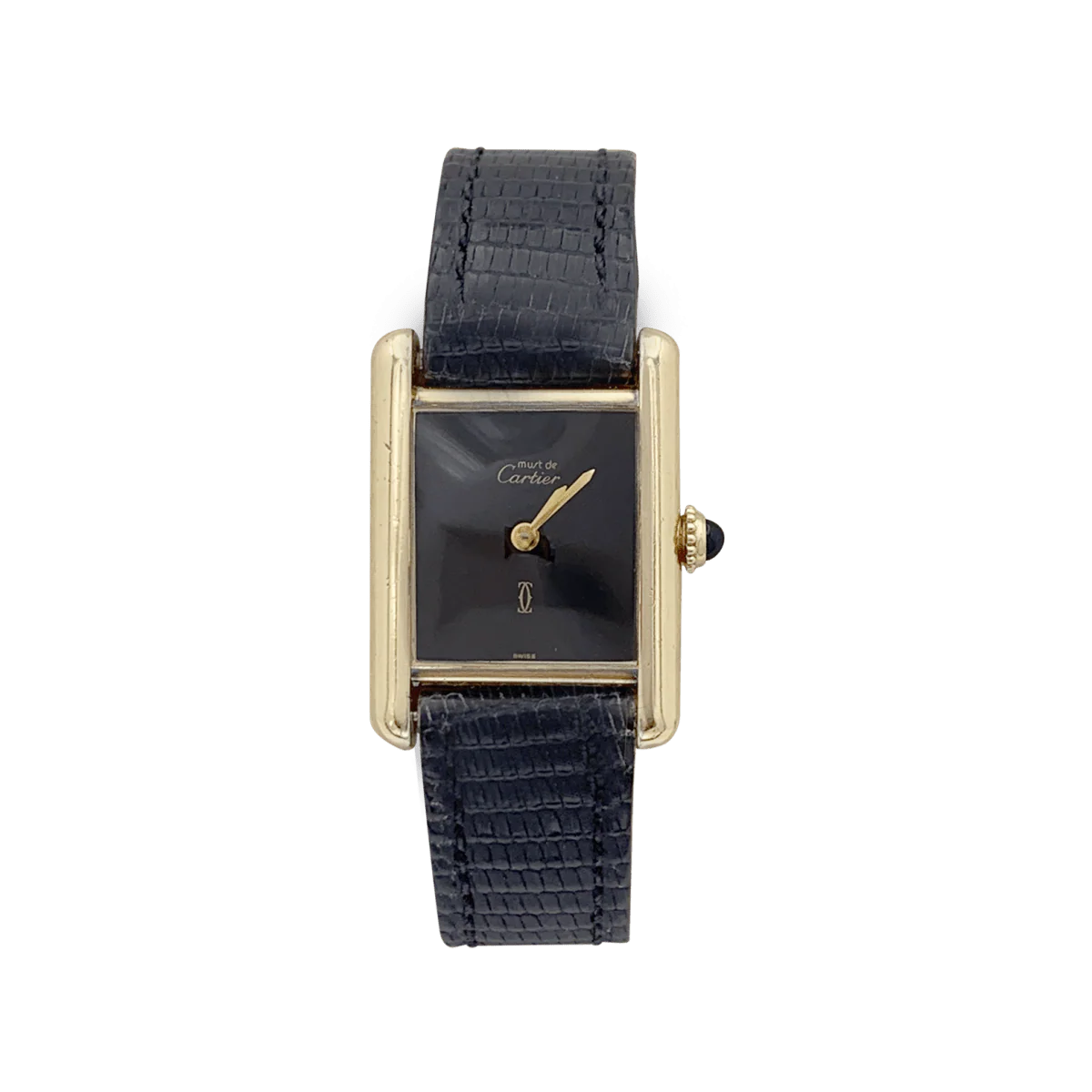 Watch CARTIER "Tank Must" in silver gold-plated