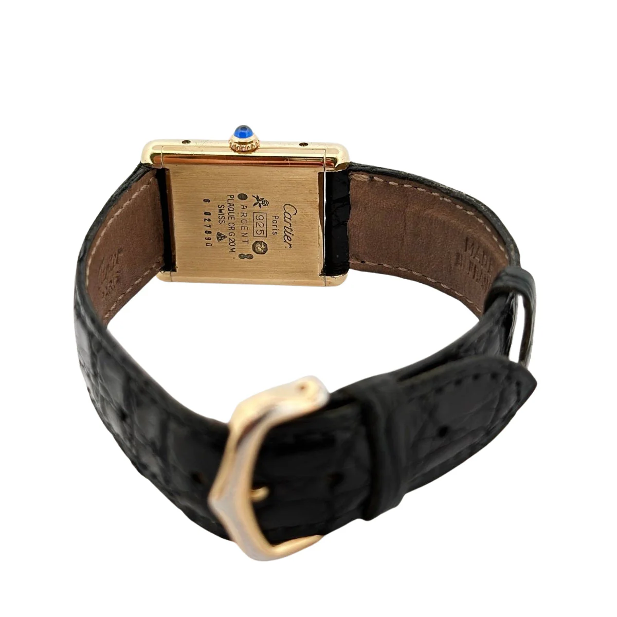 CARTIER "Tank Must" watch in yellow gold-plated and Vermeil - Image 6