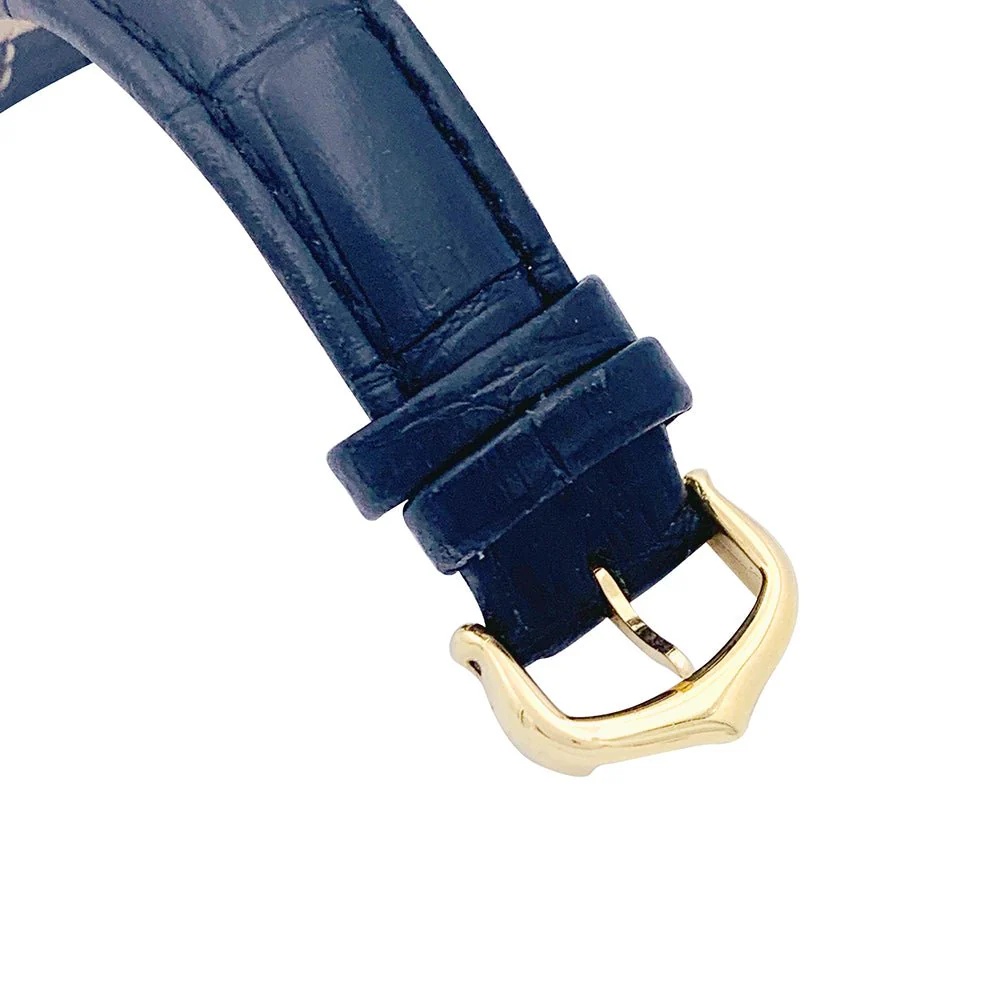 CARTIER Quartz watch "Tank Obus" in yellow gold and leather - Image 5