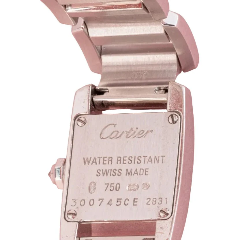 CARTIER "Tankissime" PM Watch in white gold, steel, and diamonds - Image 6